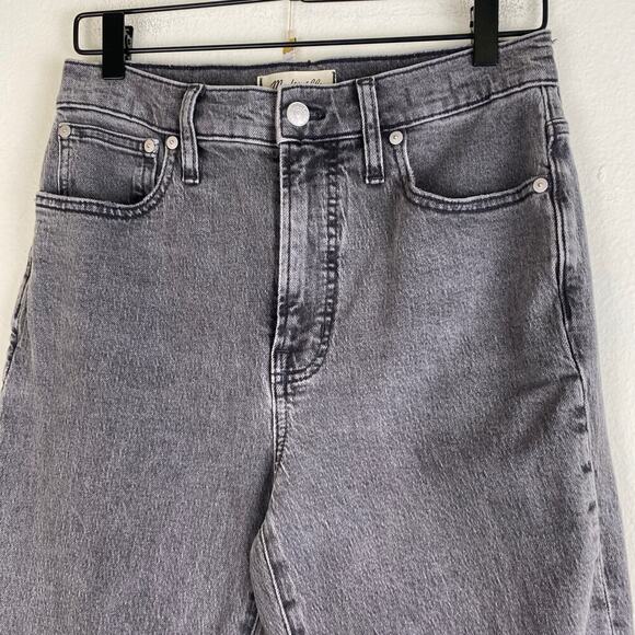 Madewell Perfect Vintage High Straight Crop Jeans Size 27 Black - Picture 8 of 14